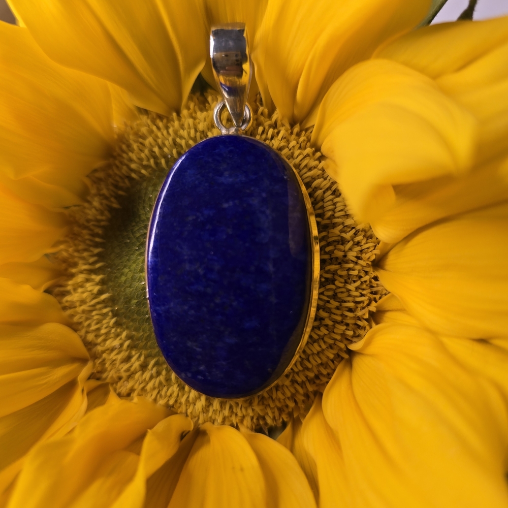 Lapiz Lazuli STERLING pendant